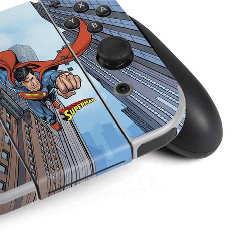 DC Comics Superman Flying Pose Nintendo Switch OLED (2021) Skin